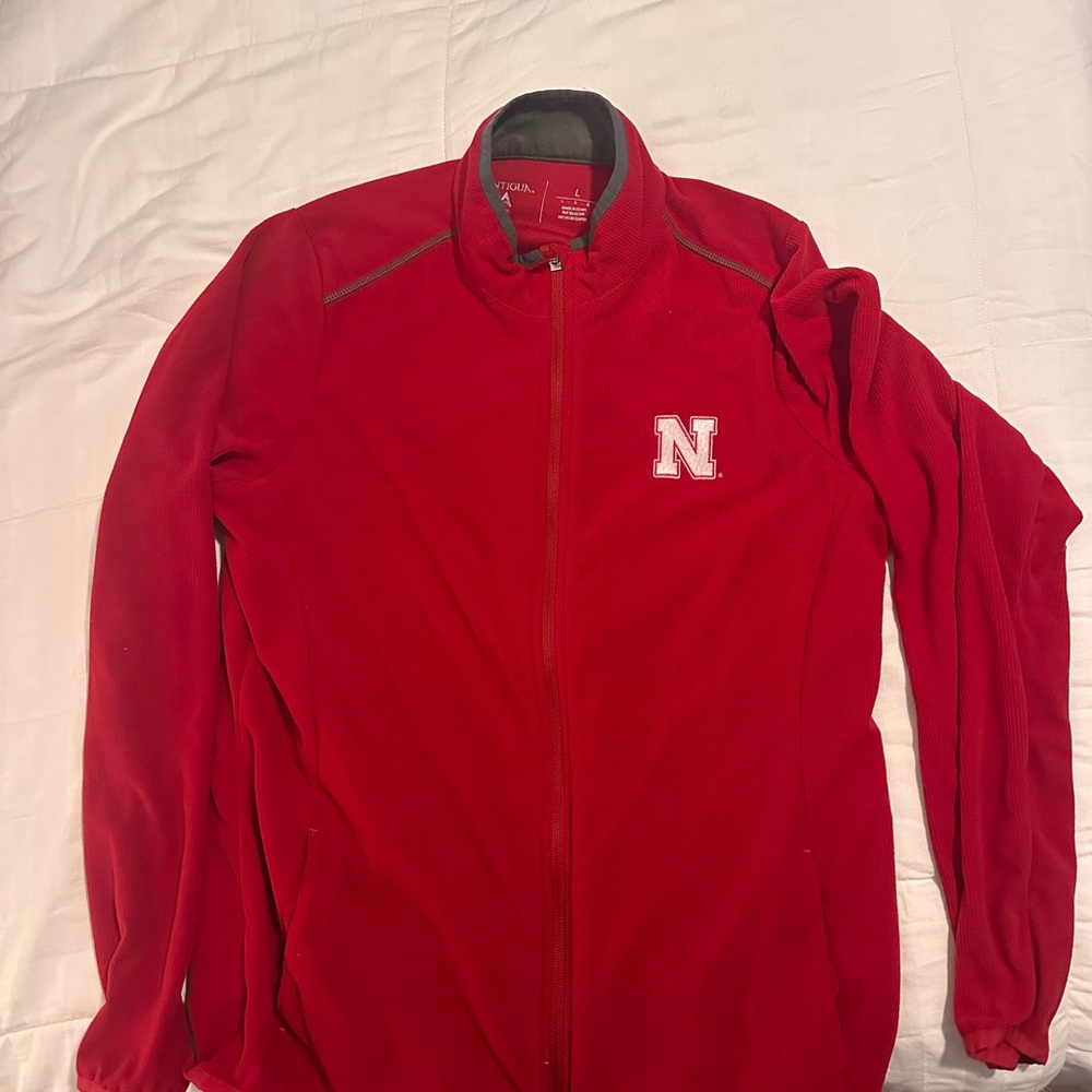 Antigua Scarlet Varsity Jacket with Emblem